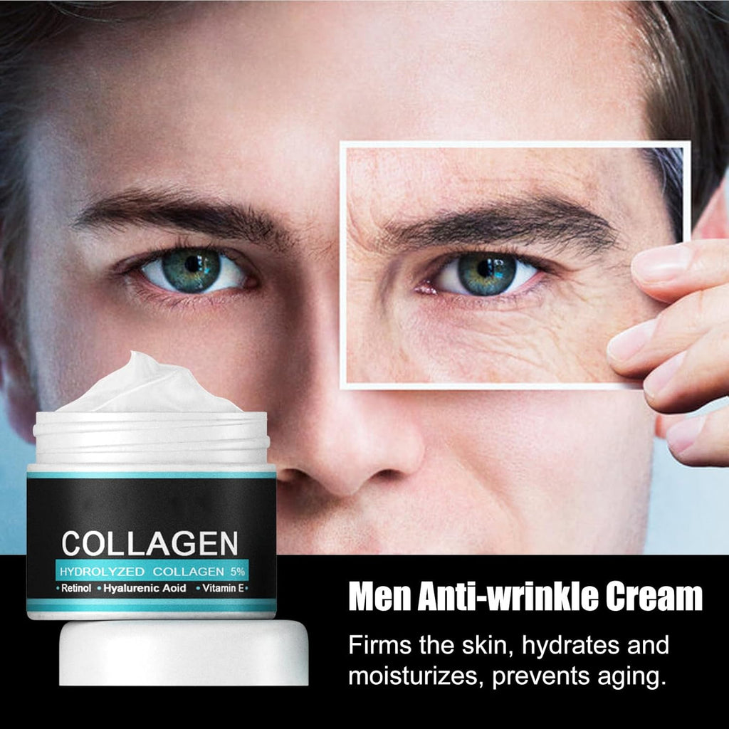 Skin Tightening Mens Crea,Anti-Aging Cream for Men,Facial Cream Moisturiser for Men,Collagen Mens Anti-Wrinkle Cream,Men Face Cream Reduce Fine Lines and Wrinkles,Skin Cream for Men