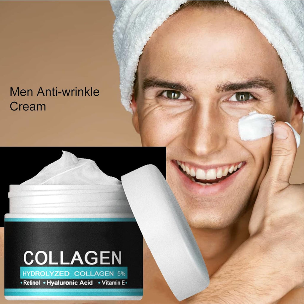 Skin Tightening Mens Crea,Anti-Aging Cream for Men,Facial Cream Moisturiser for Men,Collagen Mens Anti-Wrinkle Cream,Men Face Cream Reduce Fine Lines and Wrinkles,Skin Cream for Men
