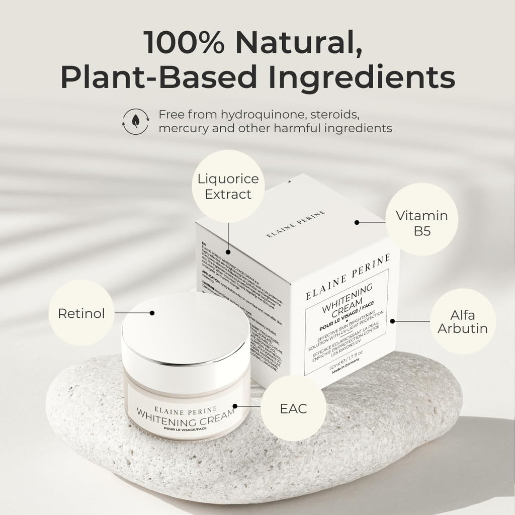 Whitening Cream Face - for a Blemish-Free Skin 50Ml - by Elaine Perine Made in Germany